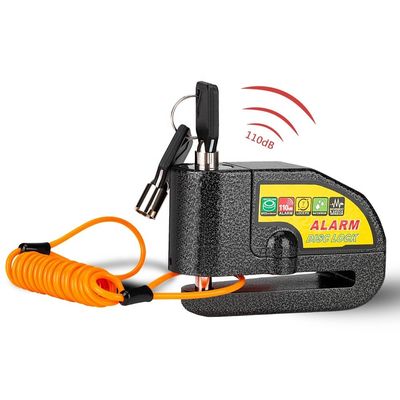 110dB إنذار اهتزاز دراجة دراجة نارية قفل للسلامة ضد السرقة مقاومة للماء