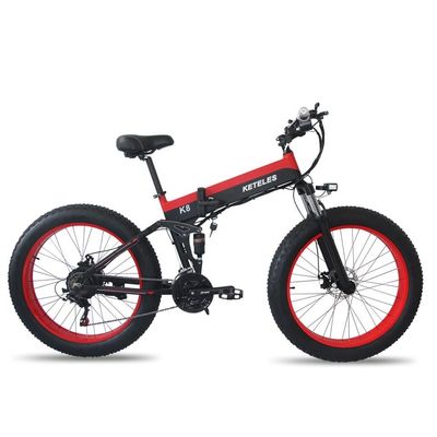15AH بطارية 26x4.0 بوصة الدراجة الكهربائية مع محرك 1000W قوي للغاية و 7 سرعات