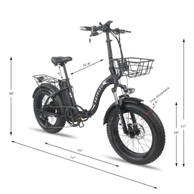 موتر 250W بطارية الليثيوم 15AH الطائرات الكهربائية مع إطارات الدهون 20x4.0 بوصة
