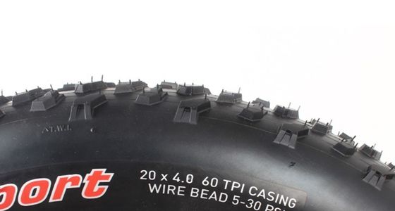 20×4.0 دراجة ثلجية إطارات سمينة سوداء دراجة شاطئ مطاطية إطارات خارجية لـ 12-20 بوصة و 2 كجم