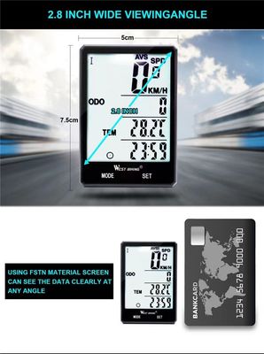 2.8 بوصة جهاز كمبيوتر الدراجة ABS لجهاز استشعار التمرين الخفيف عداد سرعة لاسلكي بواسطة Inbike