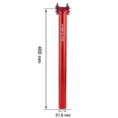 27.2/30.9/31.6*400mm الألومنيوم مزدوج المسامير الأنابيب المستقيمة للجبال الدراجة النارية مقعد الأنابيب
