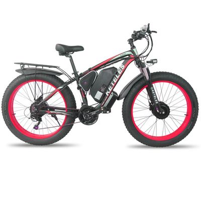 KETELES K800 الكهربائية الدراجة الدهنية 1000W 17.5AH بطارية 26x4.0 بوصة محرك مزدوج عجلتين محرك
