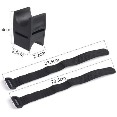 الدراجة السوداء LED مشعل الدوران العصا مصباح فلاش موقف 28-40mm لضوء الدراجة