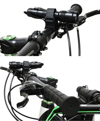 الدراجة السوداء LED مشعل الدوران العصا مصباح فلاش موقف 28-40mm لضوء الدراجة