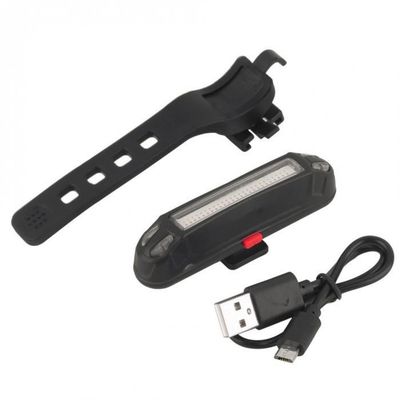 USB قابلة لإعادة الشحن الدراجة ذيل المذنب مصباح LED لـ ABS PC تركيب وضع مقعد