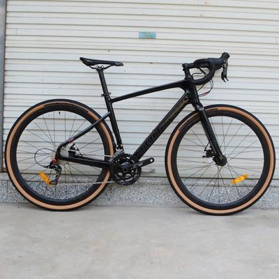كربون إطار الحصى الدراجة 700C*40C 11 سرعة APEX هيدروليك ديسك الفرامل لسباق الطرق