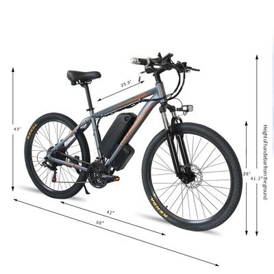دراجة جبلية كهربائية 26 &quot;دراجة كهربائية مع بطارية الليثيوم 48V 13Ah ومحرك 500W قوي