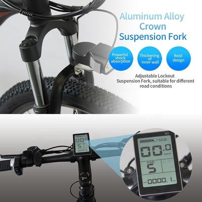 دراجة جبلية كهربائية 26 &quot;دراجة كهربائية مع بطارية الليثيوم 48V 13Ah ومحرك 500W قوي