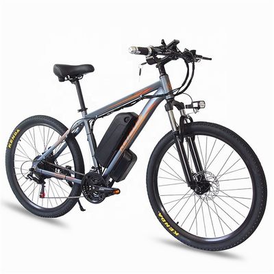 1000W 17.5AH الدراجة الكهربائية الجبلية 26 &quot;دراجة الجبلية الكهربائية محرك المركز الخلفي سبائك الألومنيوم