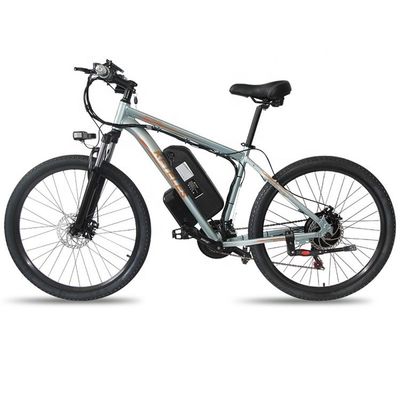 1000W 17.5AH الدراجة الكهربائية الجبلية 26 &quot;دراجة الجبلية الكهربائية محرك المركز الخلفي سبائك الألومنيوم