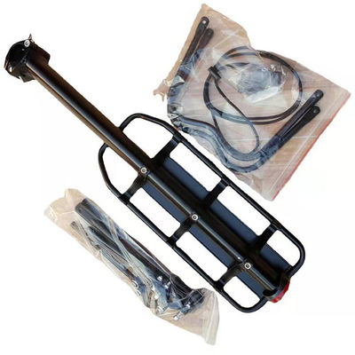 أنبوب حديدي صندوق تركيب حامل الدراجة رف خفيف الوزن للسفر في الهواء الطلق سيدان 985g