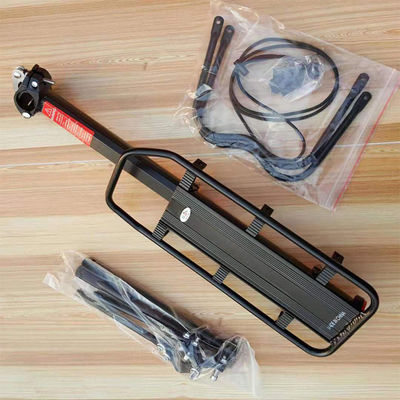 أنبوب حديدي صندوق تركيب حامل الدراجة رف خفيف الوزن للسفر في الهواء الطلق سيدان 985g