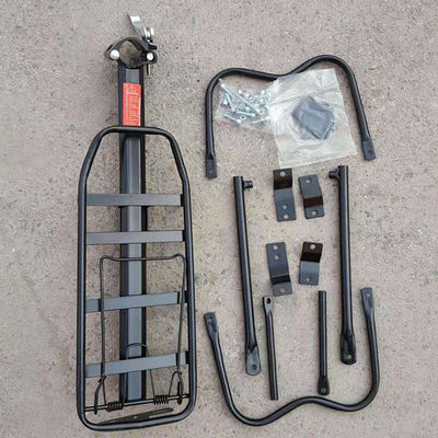 أنبوب حديدي صندوق تركيب حامل الدراجة رف خفيف الوزن للسفر في الهواء الطلق سيدان 985g