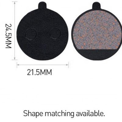 35x30.5mm بطاقة مكابح معدنية حمراء للدراجة الكهربائية الجبلية الراتينية بطاقات مكابح الدوار