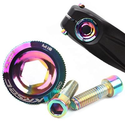 فئة CRANK 2021 أجزاء الدراجة الألومنيوم الملونة M18/M20 MTB كرنكست غطاء المسمار