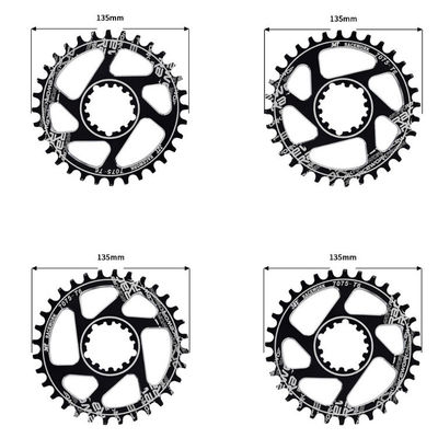 RACEWORK 32T 34T 36T 38T سلسلة حلقات لـ MTB GXP 170MM و 68MM مجموعة العصا السفلية
