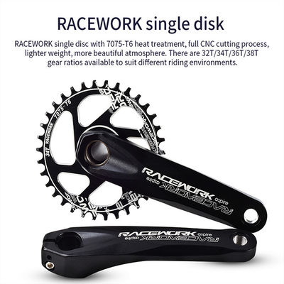RACEWORK 32T 34T 36T 38T سلسلة حلقات لـ MTB GXP 170MM و 68MM مجموعة العصا السفلية